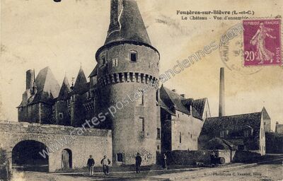 Carte postale ancienne Le Château - Vue d'ensemble — Fougères-sur-Bièvre (Loir-et-Cher)