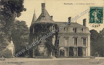 Carte postale ancienne Chateau d'Herbault — Herbault (Loir-et-Cher)