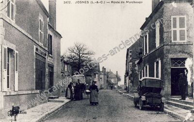 Carte postale ancienne Route de Marchenoir — Josnes (Loir-et-Cher)