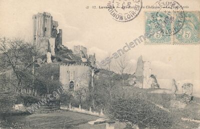Carte postale ancienne Les Ruines du Château — Lavardin (Loir-et-Cher)