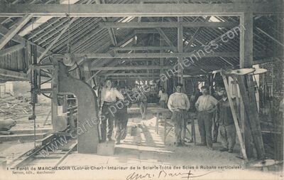 Carte postale ancienne Foret de Marchenoir — Marchenoir (Loir-et-Cher)