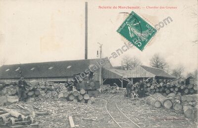 Carte postale ancienne Foret de Marchenoir — Marchenoir (Loir-et-Cher)