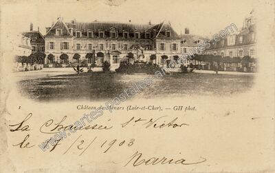 Carte postale ancienne Château de Menars — Menars (Loir-et-Cher)