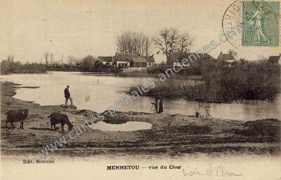 Carte postale ancienne Mennetou — Mennetou-sur-Cher (Loir-et-Cher)