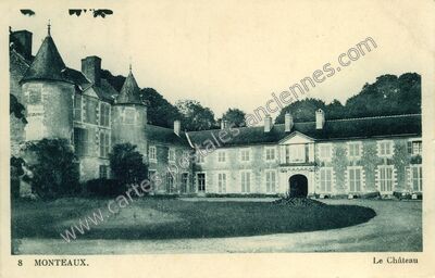Carte postale ancienne Le Château — Monteaux (Loir-et-Cher)