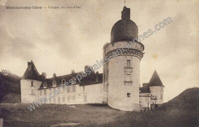 Carte postale ancienne Château du Gué-Péan — Monthou-sur-Cher (Loir-et-Cher)