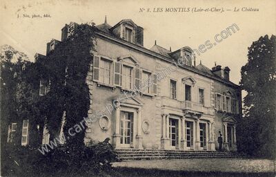 Carte postale ancienne Le Château — Les Montils (Loir-et-Cher)