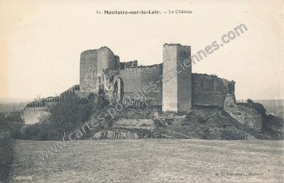Carte postale ancienne Le Château — Montoire-sur-le-Loir (Loir-et-Cher)