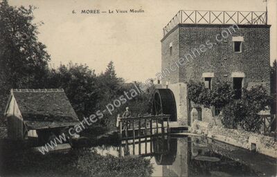 Carte postale ancienne Le Vieux Moulin — Morée (Loir-et-Cher)