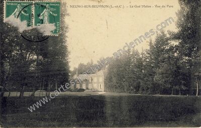 Carte postale ancienne Le Gué Mulon - Vue du Parc — Neung-sur-Beuvron (Loir-et-Cher)
