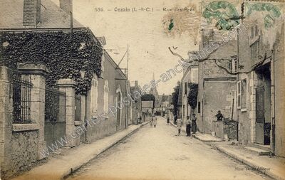 Carte postale ancienne Rue des Prés — Onzain (Loir-et-Cher)