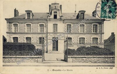 Carte postale ancienne La Mairie — Onzain (Loir-et-Cher)