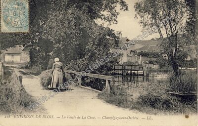 Carte postale ancienne Champigny sous Orchaise — Orchaise (Loir-et-Cher)