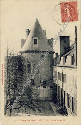 Carte postale ancienne Pont Levoy Ec — Pontlevoy (Loir-et-Cher)