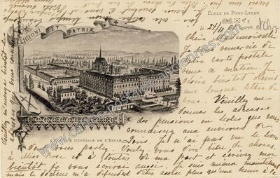 Carte postale ancienne Pont Levoy Ec — Pontlevoy (Loir-et-Cher)