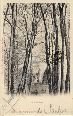 Carte postale ancienne Pont Levoy Ec — Pontlevoy (Loir-et-Cher)