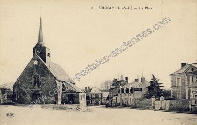 Carte postale ancienne Prunay — Prunay-Cassereau (Loir-et-Cher)