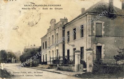 Carte postale ancienne St Amand de Vendome — Saint-Amand-Longpré (Loir-et-Cher)