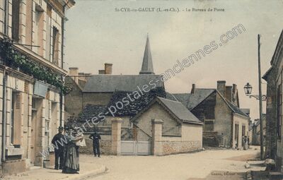 Carte postale ancienne Le Bureau de Poste — Saint-Cyr-du-Gault (Loir-et-Cher)