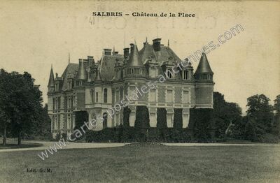 Carte postale ancienne Chateau de La Place — Salbris (Loir-et-Cher)