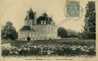 Carte postale ancienne Chateau de Remarday — Salbris (Loir-et-Cher)