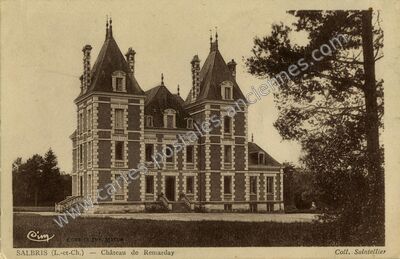 Carte postale ancienne Chateau de Remarday — Salbris (Loir-et-Cher)