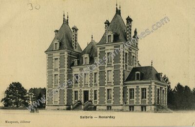 Carte postale ancienne Chateau de Remarday — Salbris (Loir-et-Cher)