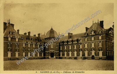 Carte postale ancienne Chateau de Rivaulde — Salbris (Loir-et-Cher)