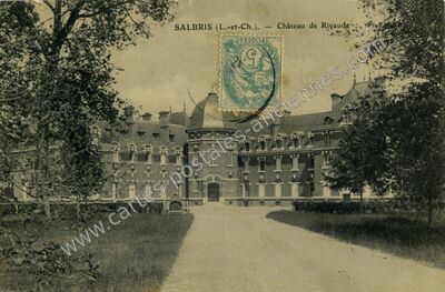 Carte postale ancienne Chateau de Rivaulde — Salbris (Loir-et-Cher)