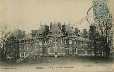 Carte postale ancienne Chateau de Rivaulde — Salbris (Loir-et-Cher)