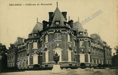 Carte postale ancienne Chateau de Rivaulde — Salbris (Loir-et-Cher)