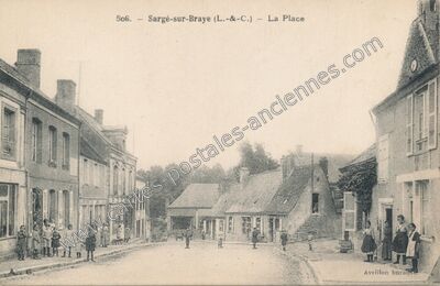 Carte postale ancienne La Place — Sargé-sur-Braye (Loir-et-Cher)