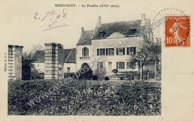 Carte postale ancienne Souvigny — Souvigny-en-Sologne (Loir-et-Cher)