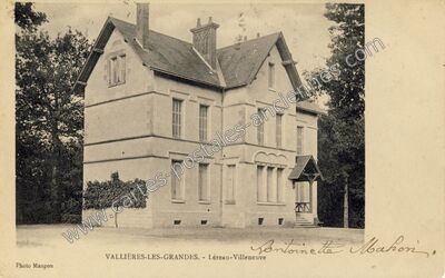 Carte postale ancienne Léreau-Villeneuve — Vallières-les-Grandes (Loir-et-Cher)