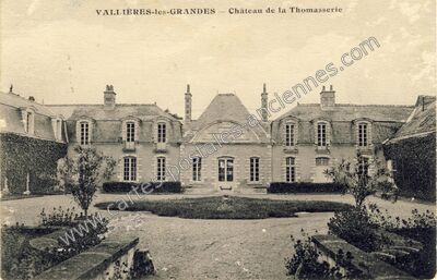 Carte postale ancienne Château de la Thomasserie — Vallières-les-Grandes (Loir-et-Cher)