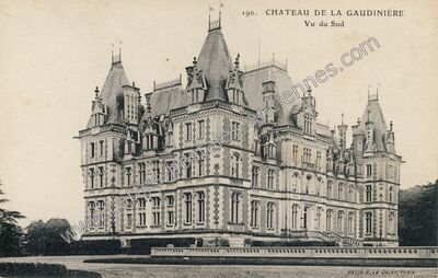 Carte postale ancienne Chateau de la Gaudiniere — La Ville-aux-Clercs (Loir-et-Cher)