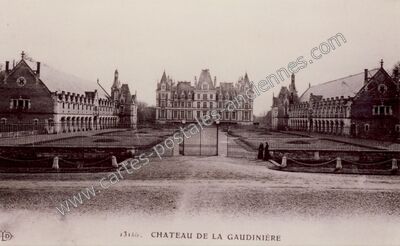 Carte postale ancienne Chateau de la Gaudiniere — La Ville-aux-Clercs (Loir-et-Cher)