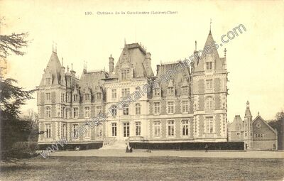 Carte postale ancienne Château de la Gaudinière — La Ville-aux-Clercs (Loir-et-Cher)