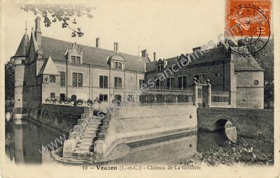 Carte postale ancienne Château de La Grillière — Vouzon (Loir-et-Cher)