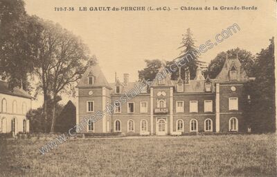 Carte postale ancienne Chateau de la Grande Borde — Le Gault-du-Perche (Loir-et-Cher)