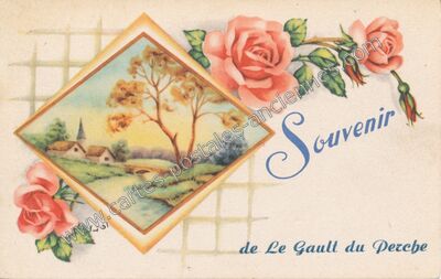 Carte postale ancienne Souvenir — Le Gault-du-Perche (Loir-et-Cher)