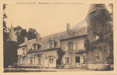 Carte postale ancienne Chateau des Clabaudieres — Villebout (Loir-et-Cher)