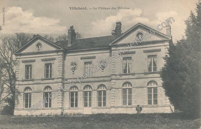 Carte postale ancienne Chateau des Villettes — Villebout (Loir-et-Cher)