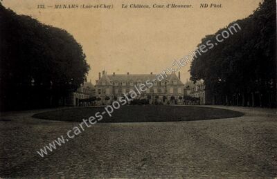 Carte postale ancienne Chateau de Menars — Menars (Loir-et-Cher)