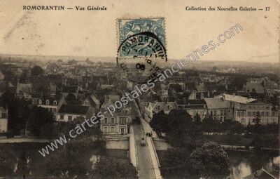Carte postale ancienne Romorantin — Romorantin-Lanthenay (Loir-et-Cher)