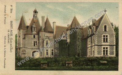 Carte postale ancienne Chateau de St Agil — Saint-Agil (Loir-et-Cher)