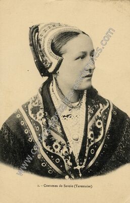 Carte postale ancienne Costume de Savoie — Non Localisée (Savoie)