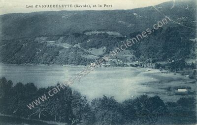 Carte postale ancienne Lac d'Aiguebelette — Aiguebelette-le-Lac (Savoie)