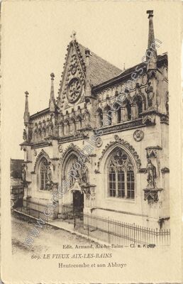 Carte postale ancienne LE VIEUX AIX-LES-BAINS Hautecombe et son Abbaye — Aix-les-Bains (Savoie)