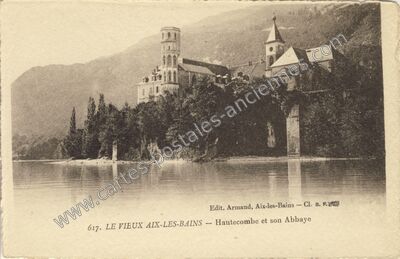 Carte postale ancienne Le Vieux Aix-les-Bains — Hautecombe et son Abbaye — Aix-les-Bains (Savoie)
